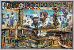 "Township Life" Mixed Media, 1993