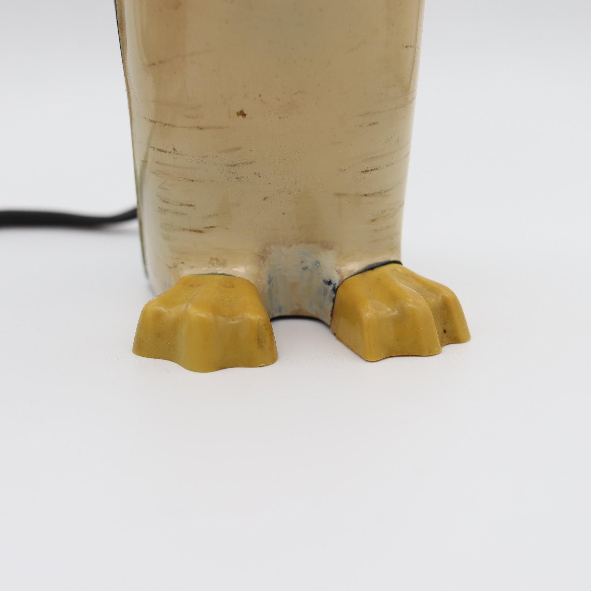 American WILLIE KOOL 1938 The Penguin Figural Bar And Table-Desk Electric Lighter For Sale