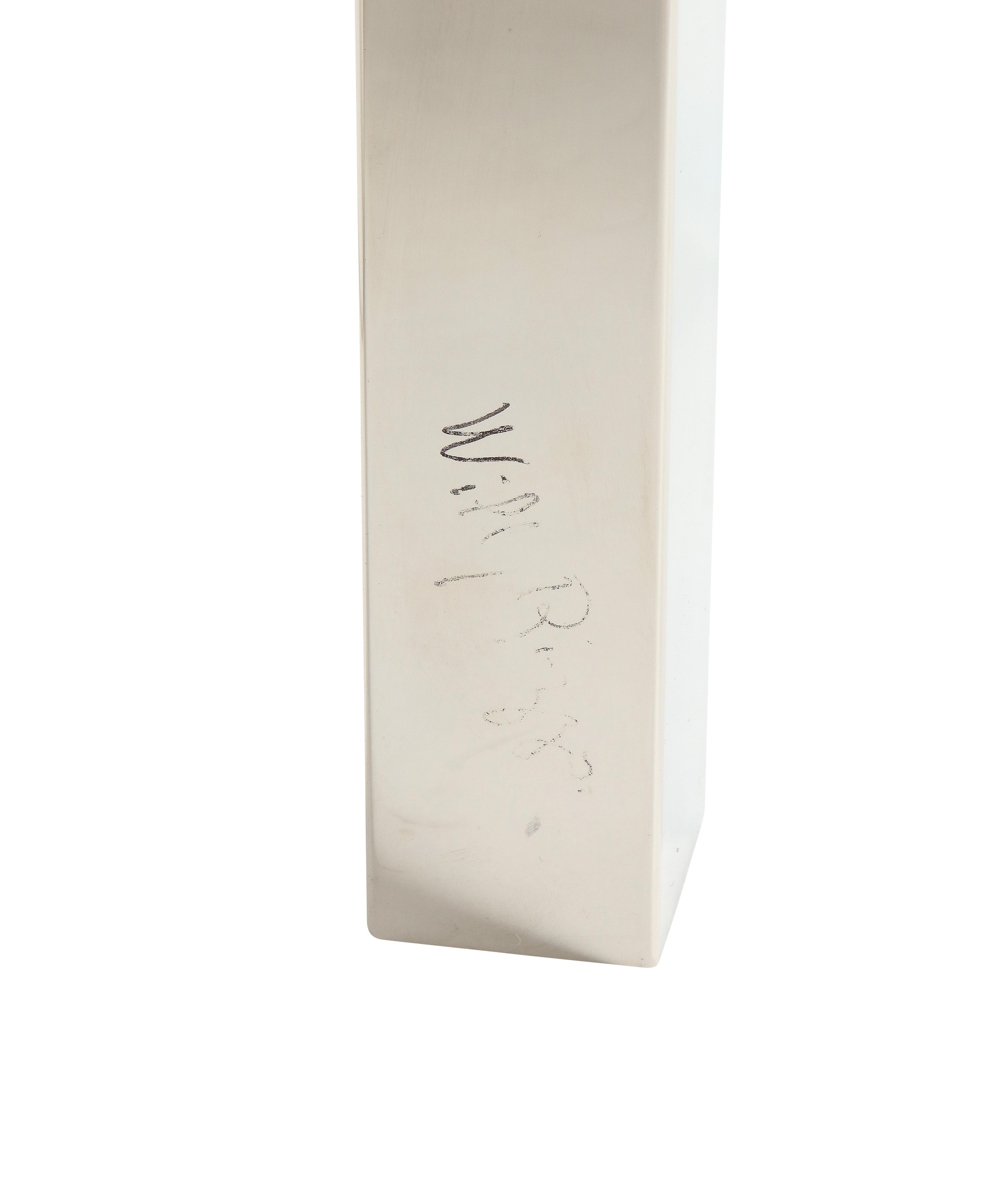 Willie Rizzo Game Table in Chrome and Brass with Reversible Top, 1970s In Excellent Condition In New York, NY