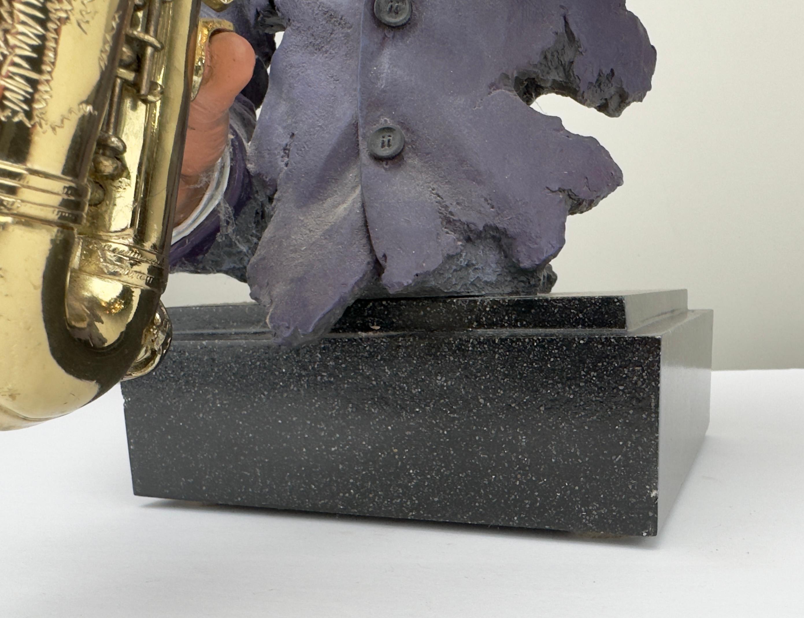 Sculpture de musicien « Sax Appeal » en résine moulée, signée et numérotée par Willitts  en vente 5