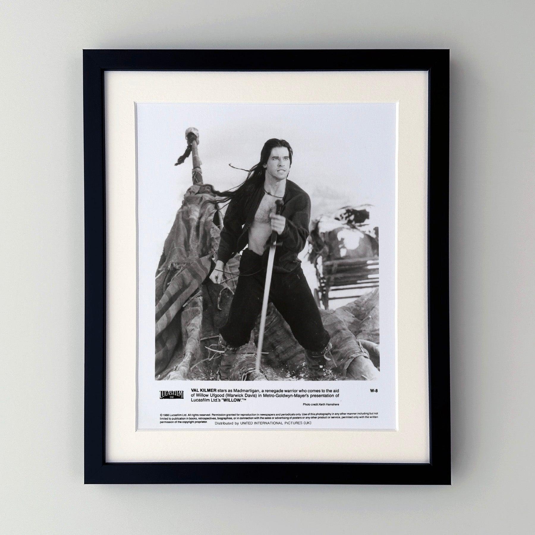 Original 8x10 inches Publicity Film Still for Willow (1988) starring Val Kilmer, Joanne Whalley and Warwick Davis and directed by Ron Howard.

Publicity (film/production) stills were created to help studios promote their new films. The stills were