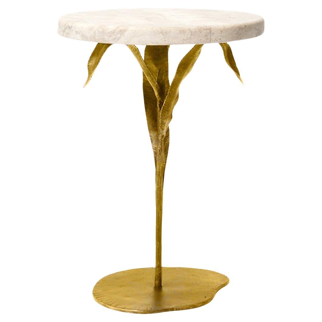 Weiden-Akzent-Tisch aus Brillantgold