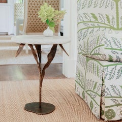 Willow Accent Table in Gold Rubbed Black