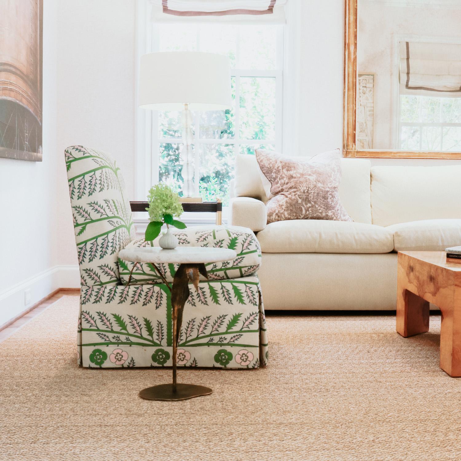 American Willow Accent Table in Tobacco For Sale