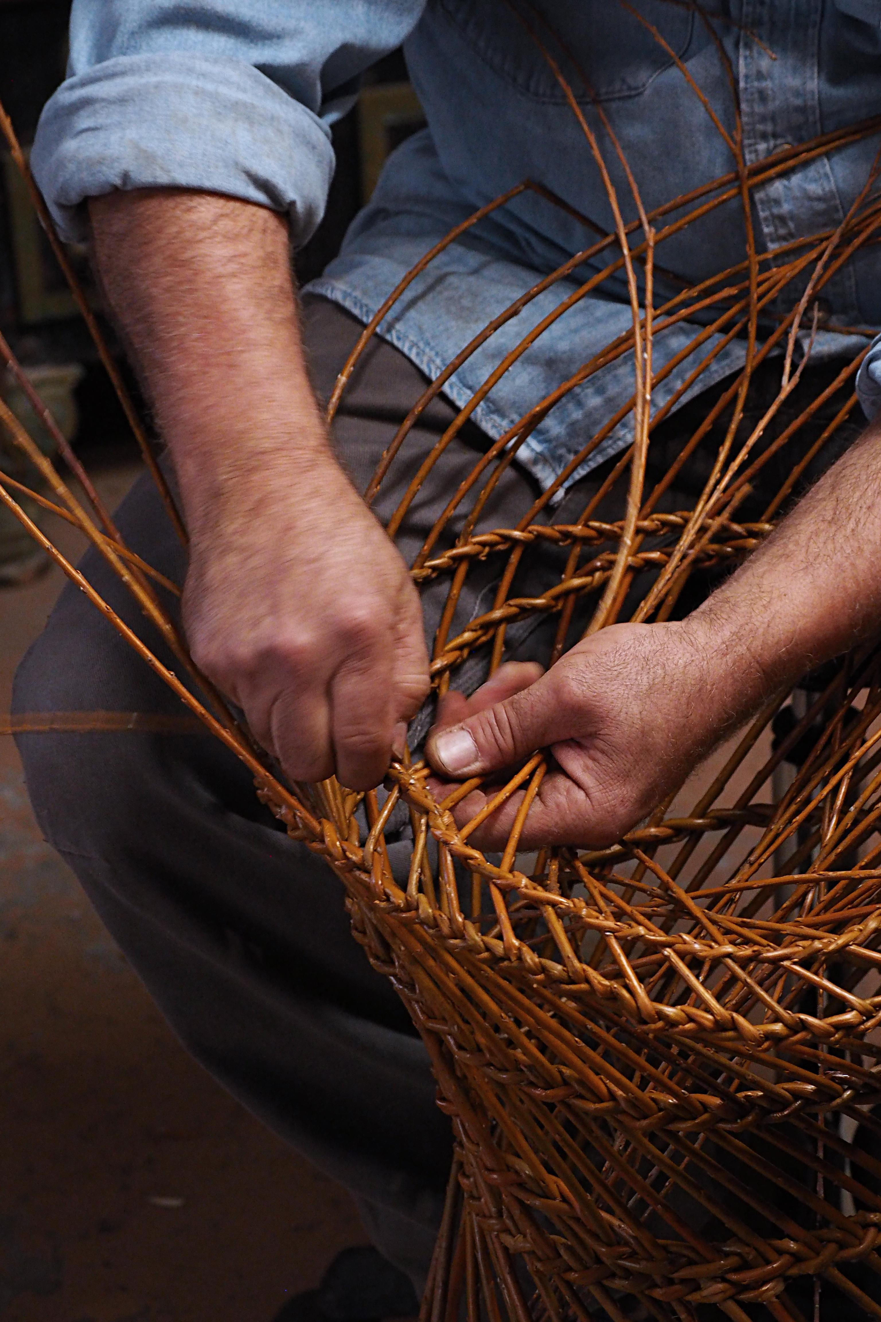 Willow Basket Capponara Shoulder Belt, Portego, Handmade in Italy In New Condition For Sale In Stienta, IT