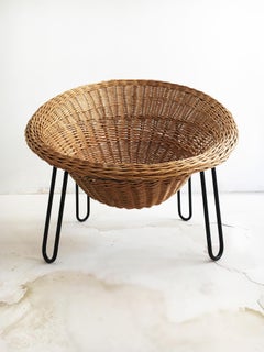 Willow Cone Lounge Chair, France, 1950s