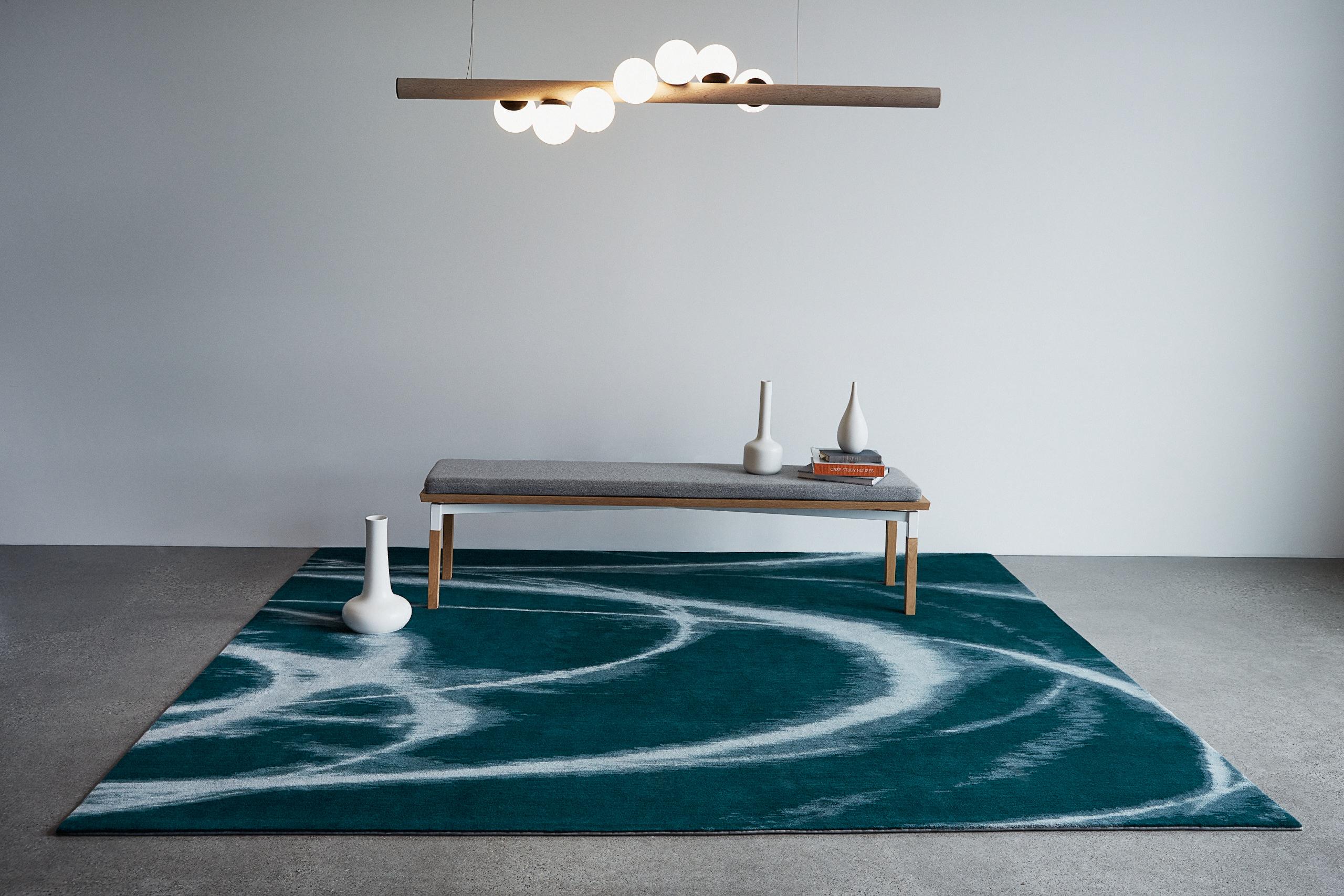 XXI secolo e contemporaneo Lampada a sospensione orizzontale Willow di Hollis & Morris in vendita