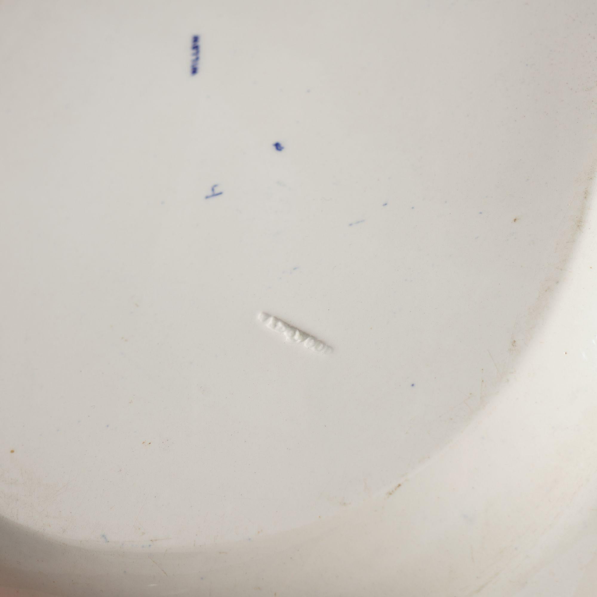 Plato ovalado con motivo de sauce de Wedgwood, 1891-92 en venta 5