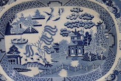 Willow pattern platter by Godwin, Rowley & Co.