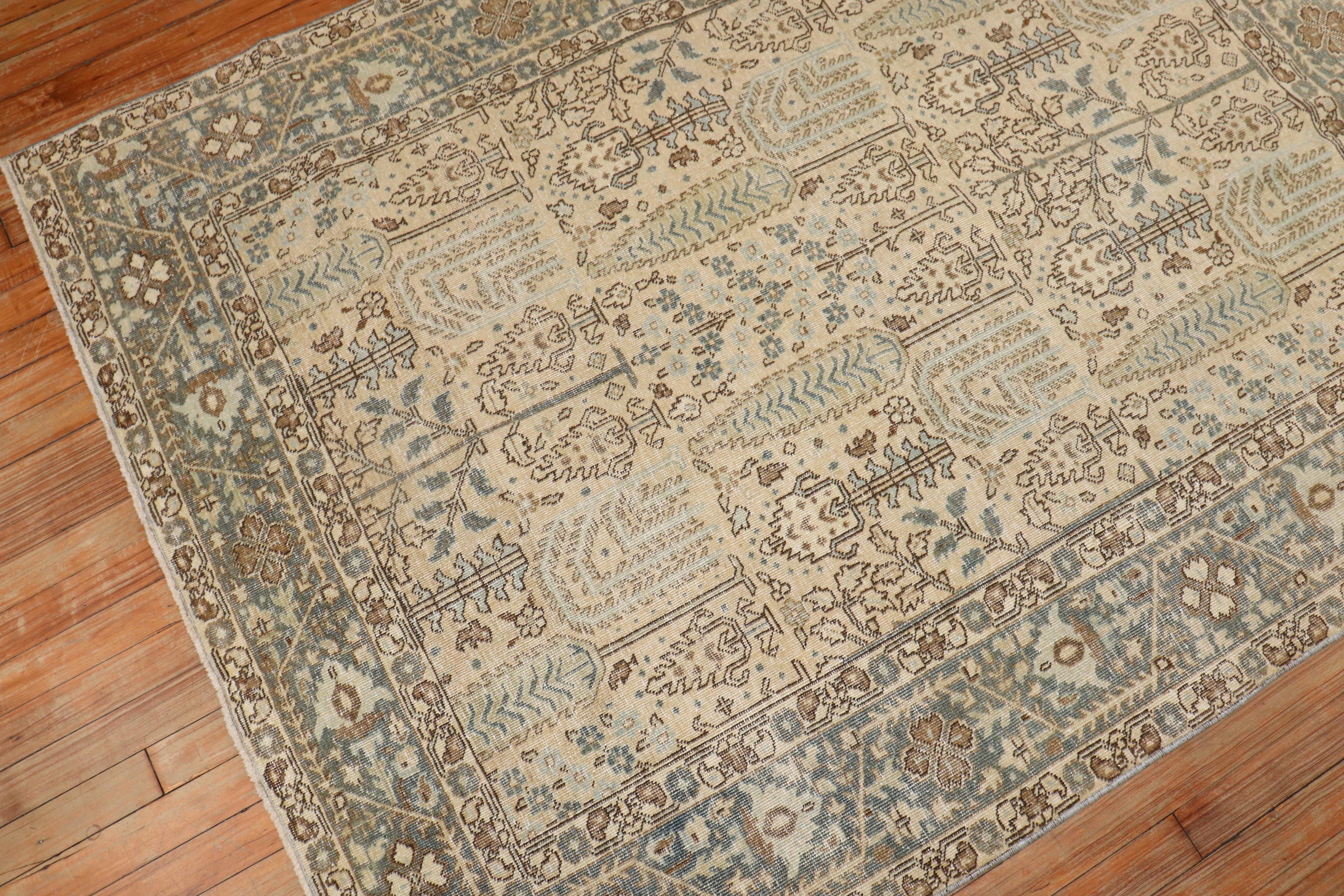 Weidenbaum Antiker Persischer Täbris Teppich (20. Jahrhundert) im Angebot