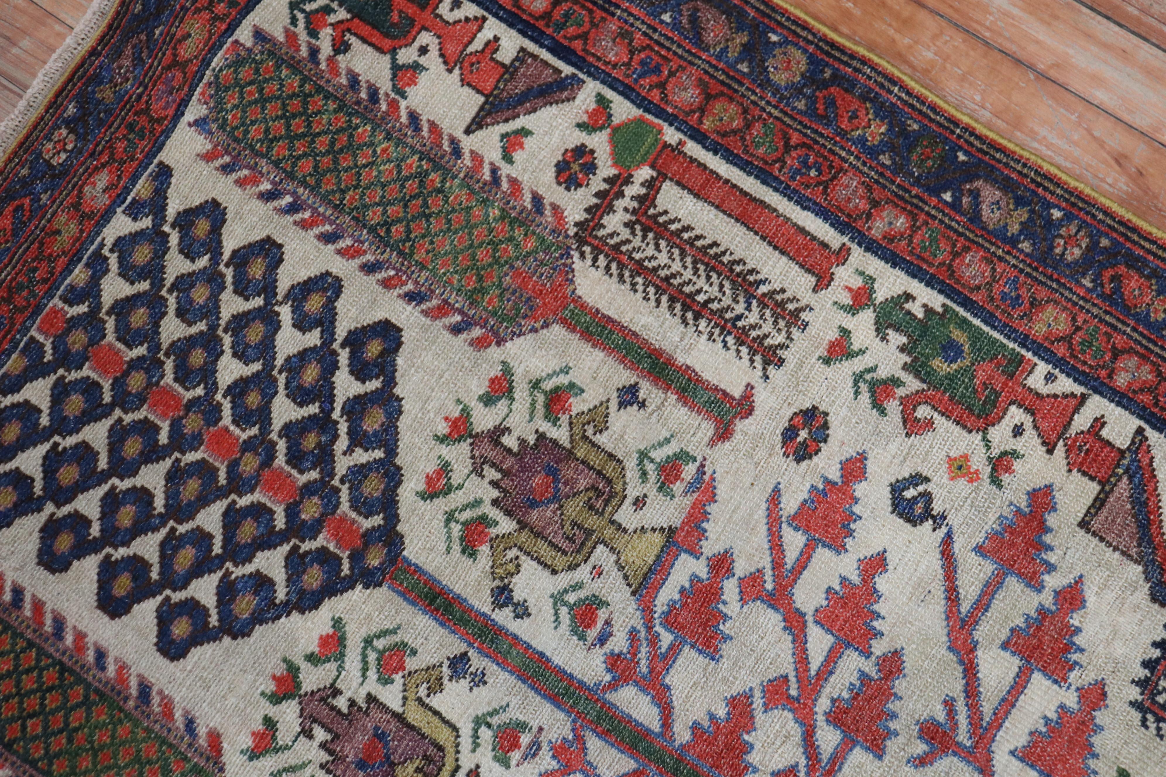 Willow Tree Persian Runner In Good Condition For Sale In New York, NY