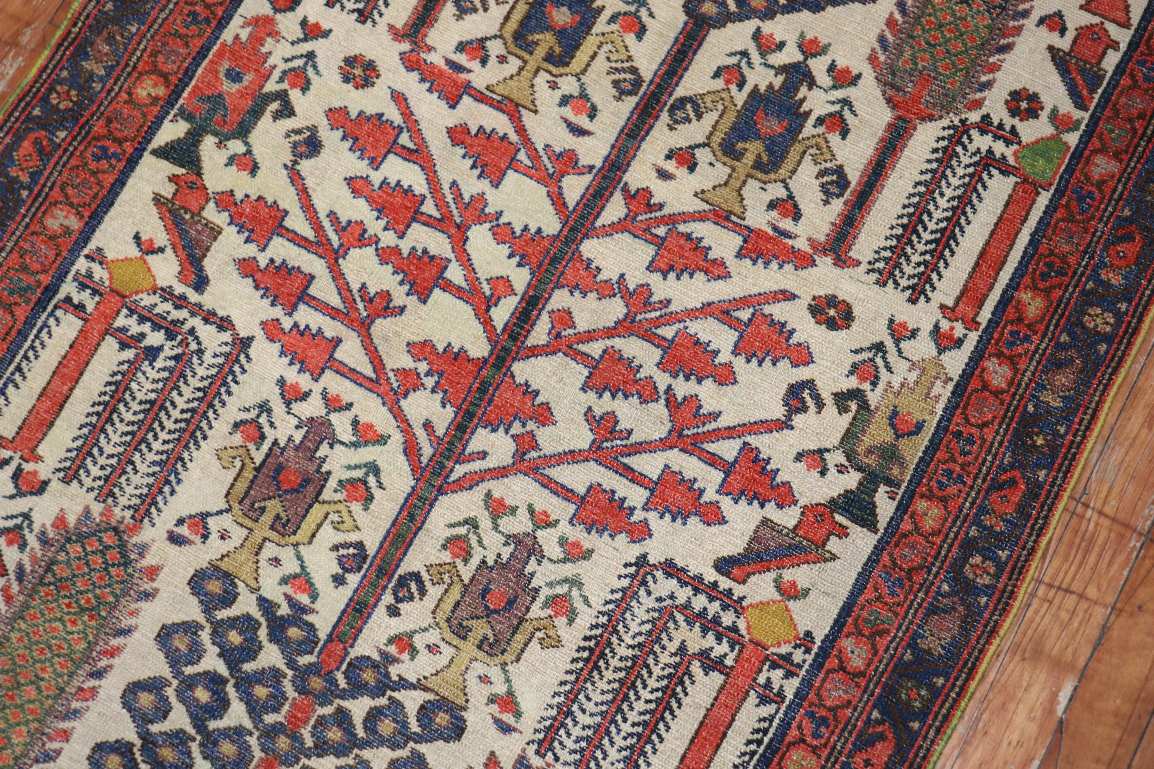 XX secolo Runner persiano Willow Tree in vendita