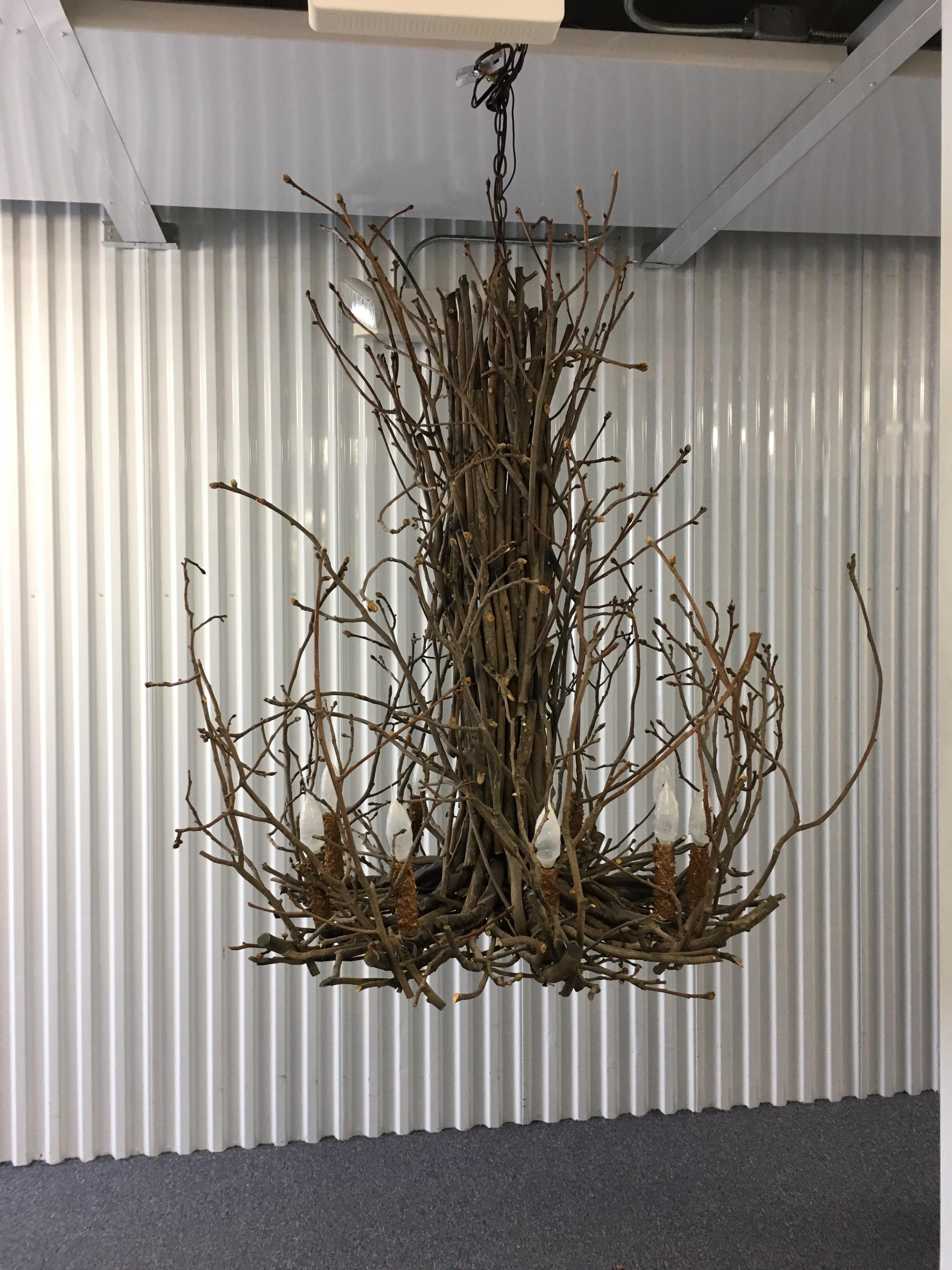 Willow Twig Branch Eight Arm Chandelier 6