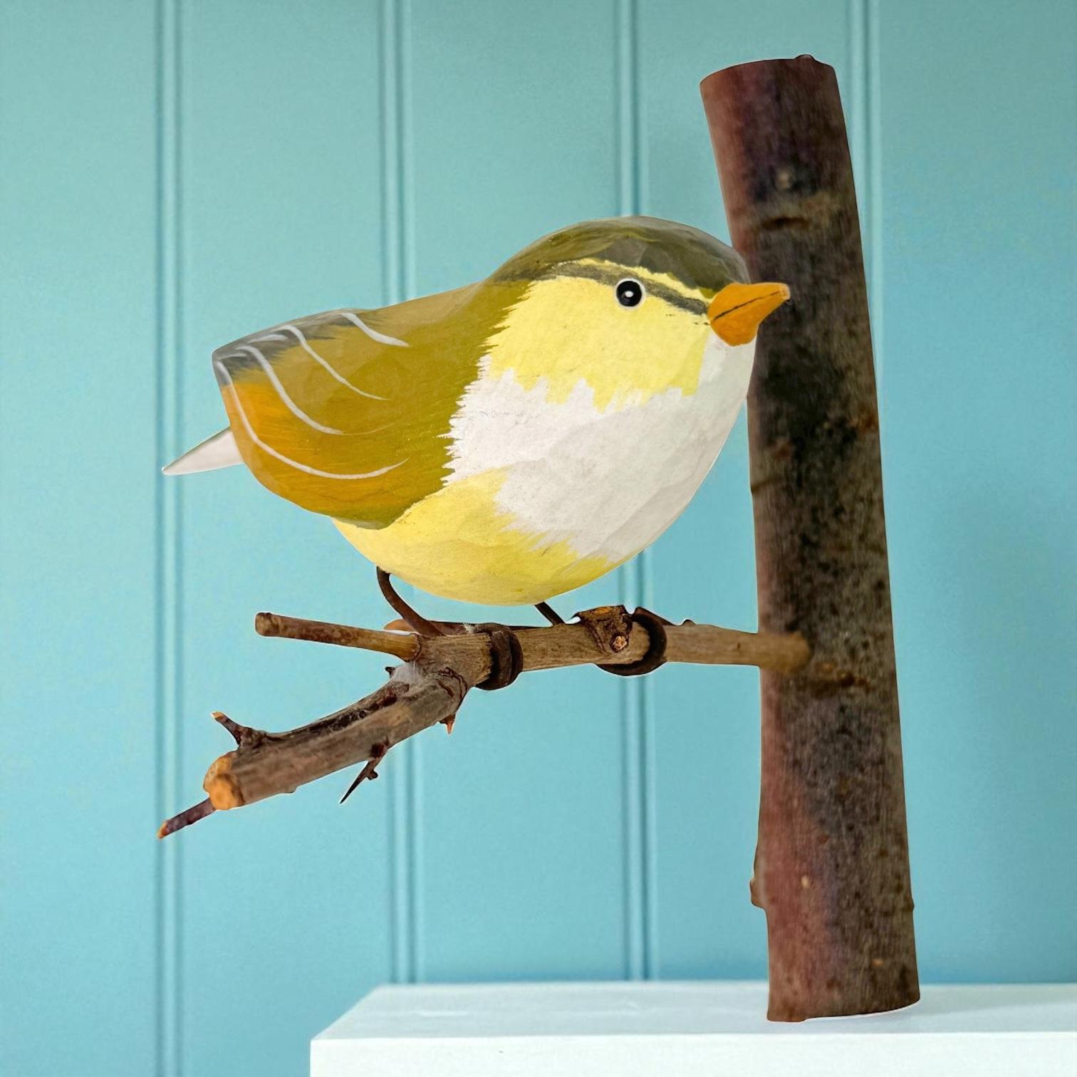 Fauvette des saules Viechtauer Oiseau en bois sculpté Folk Art Black Forest Antique Autriche en vente 6