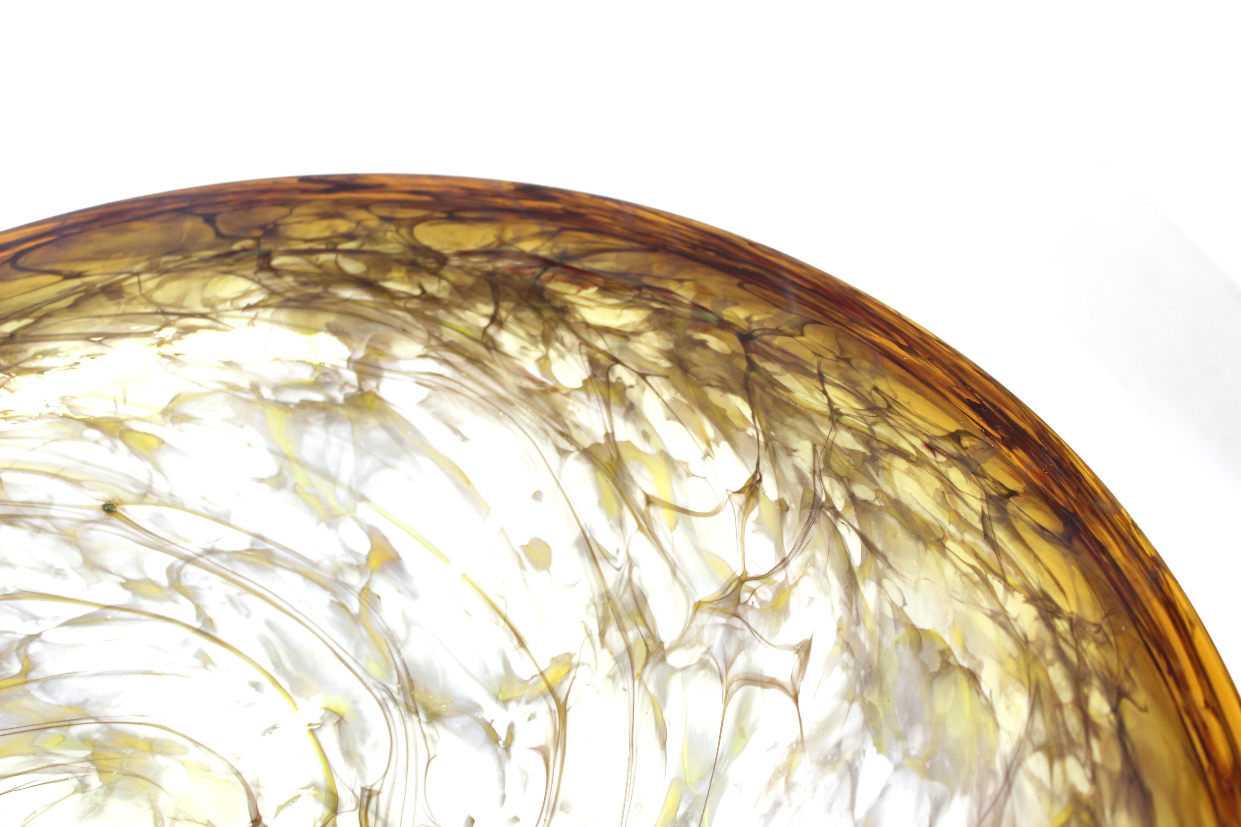 20th Century Willsea & O'brien Modern Art Glass Bowl