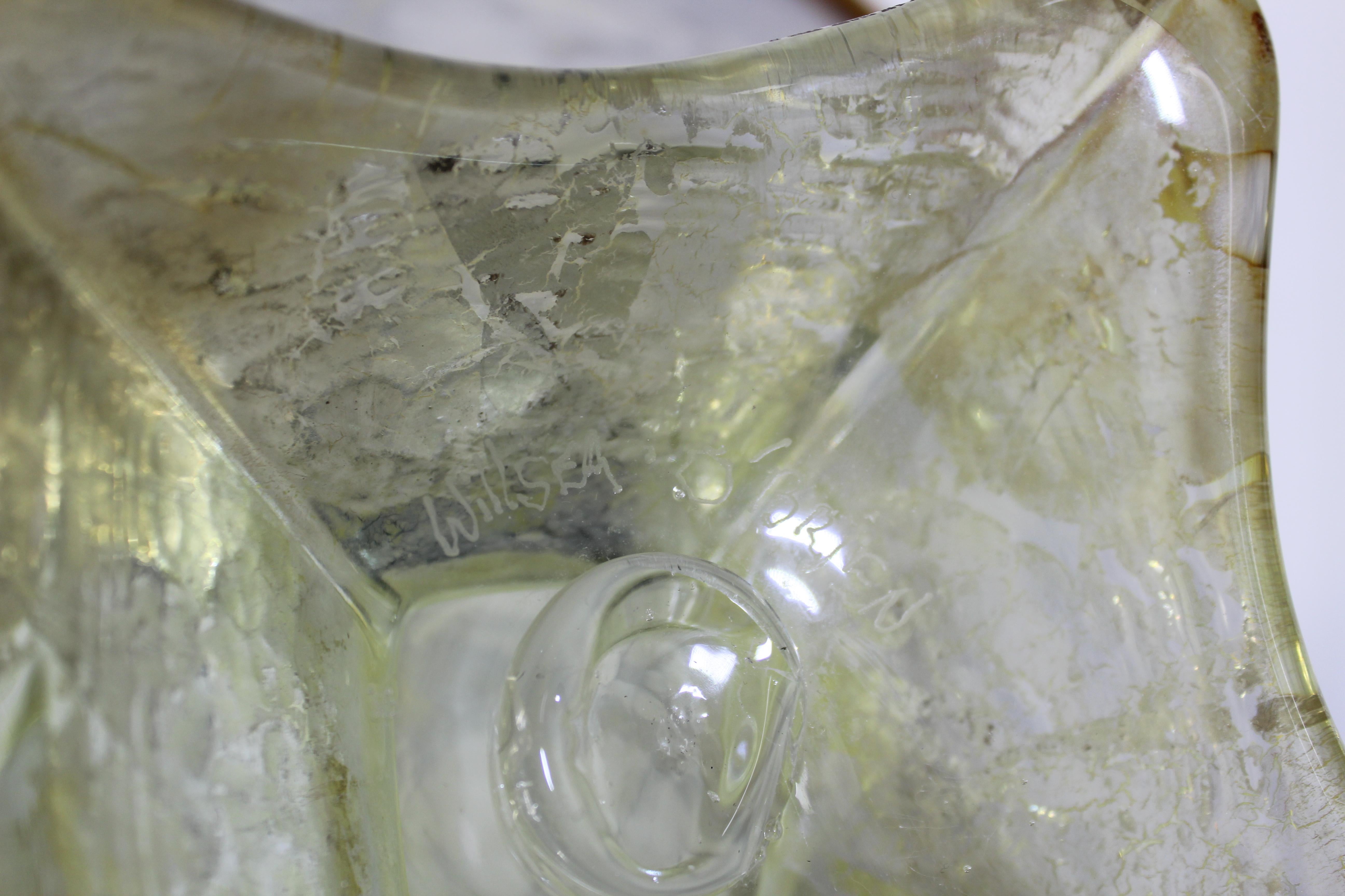 Willsea & O'brien Modern Art Glass Bowl 2