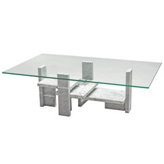 Willy Ballez Architectural Marble Coffee Table