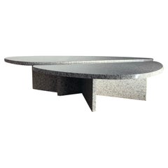 Willy Ballez Granite Marble “Petal” Coffee Table, circa 1975