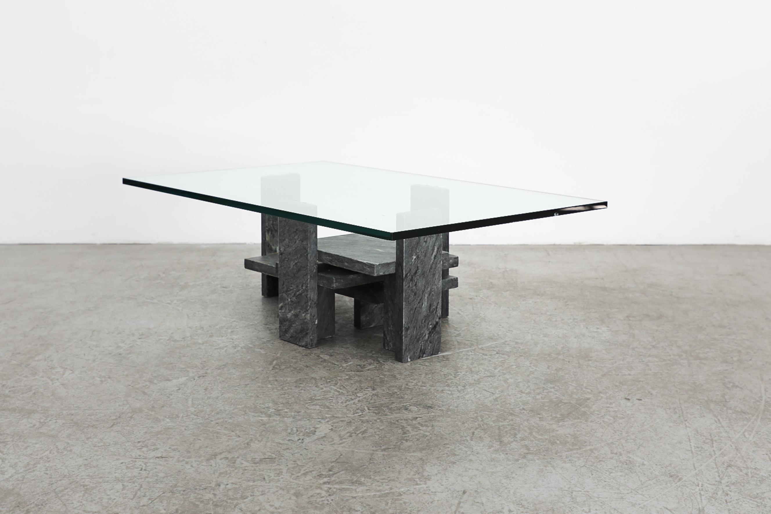 Mid-Century Modern Willy Ballez Sculptural Modernist Marble Coffee Table