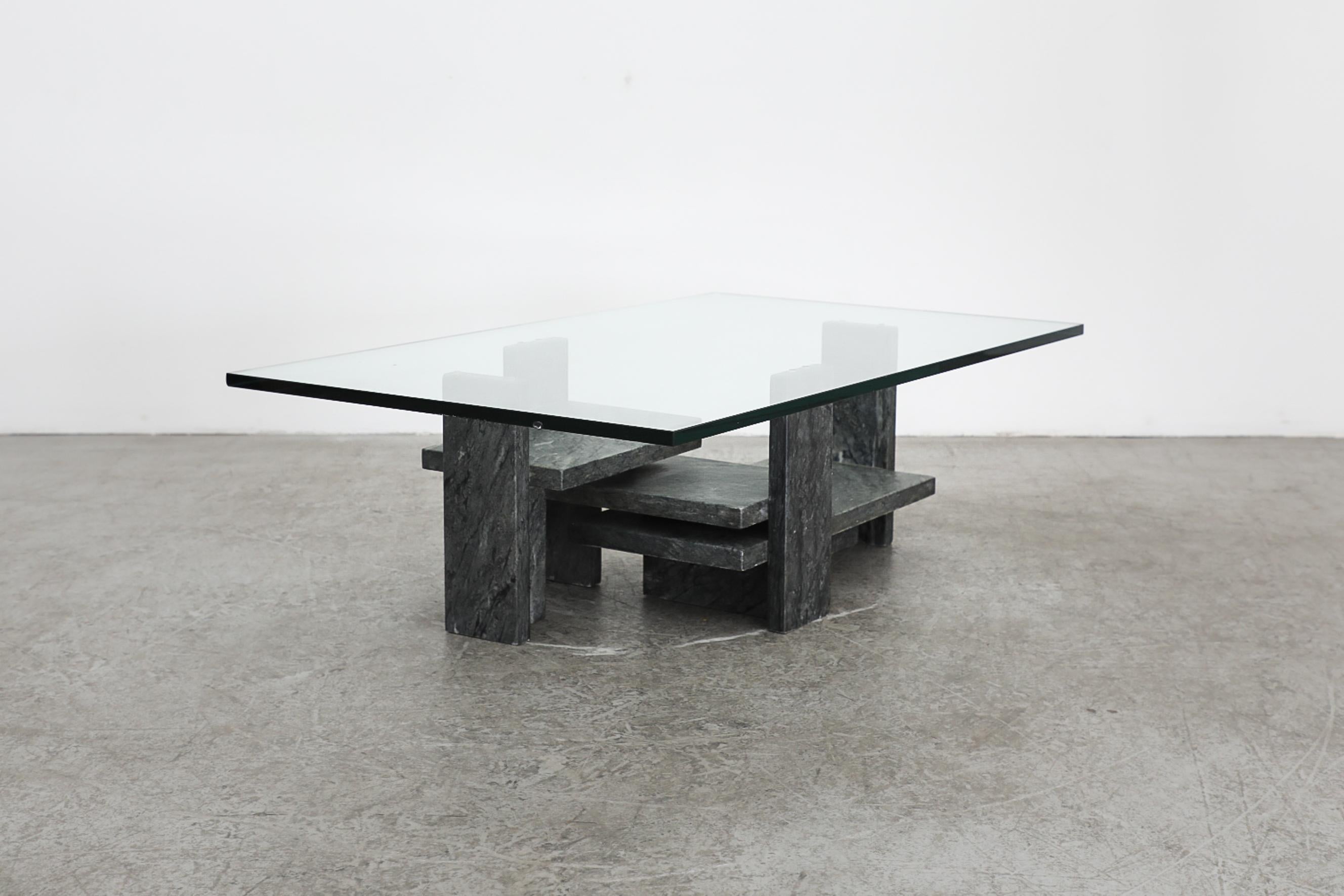 Willy Ballez Sculptural Modernist Marble Coffee Table 3