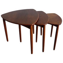 Willy Beck Danish Modern Teak Nesting Tables