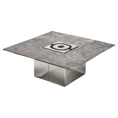Willy Ceysens Coffee Table in Cast Aluminum