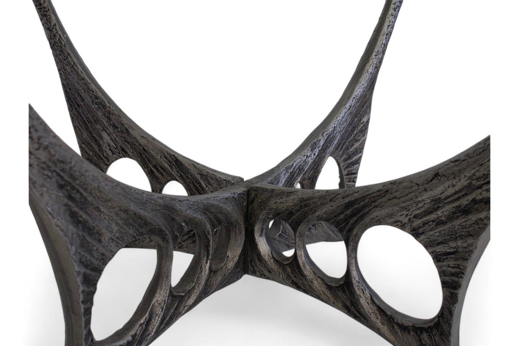 Belge Table basse ronde en verre organique Willy Ceysens en vente