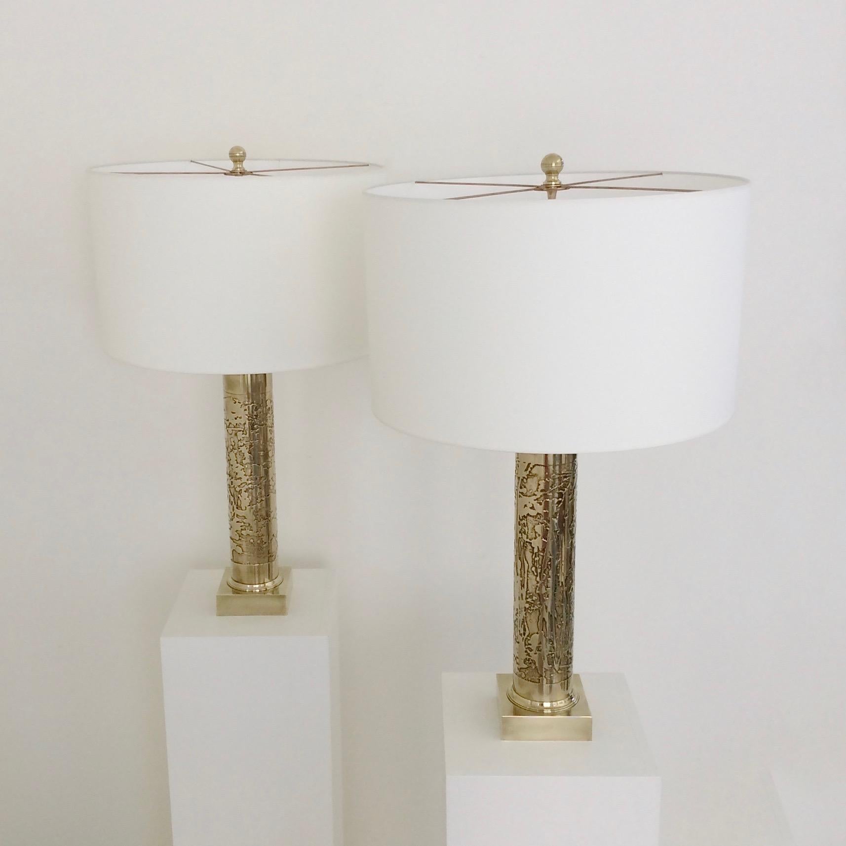 Willy Daro Attributed Design Pair of Table Lamps, circa 1975, Belgium 3