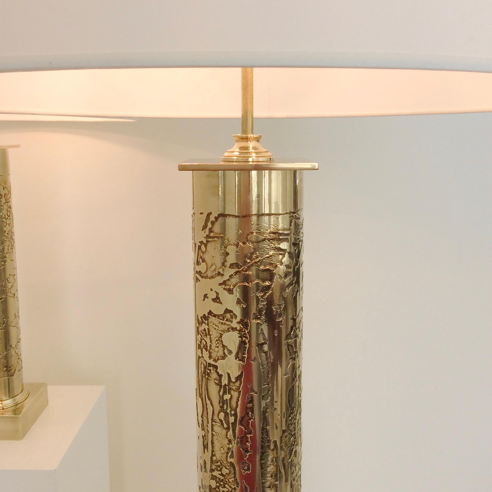 Willy Daro Attributed Design Pair of Table Lamps, circa 1975, Belgium In Good Condition In Brussels, BE