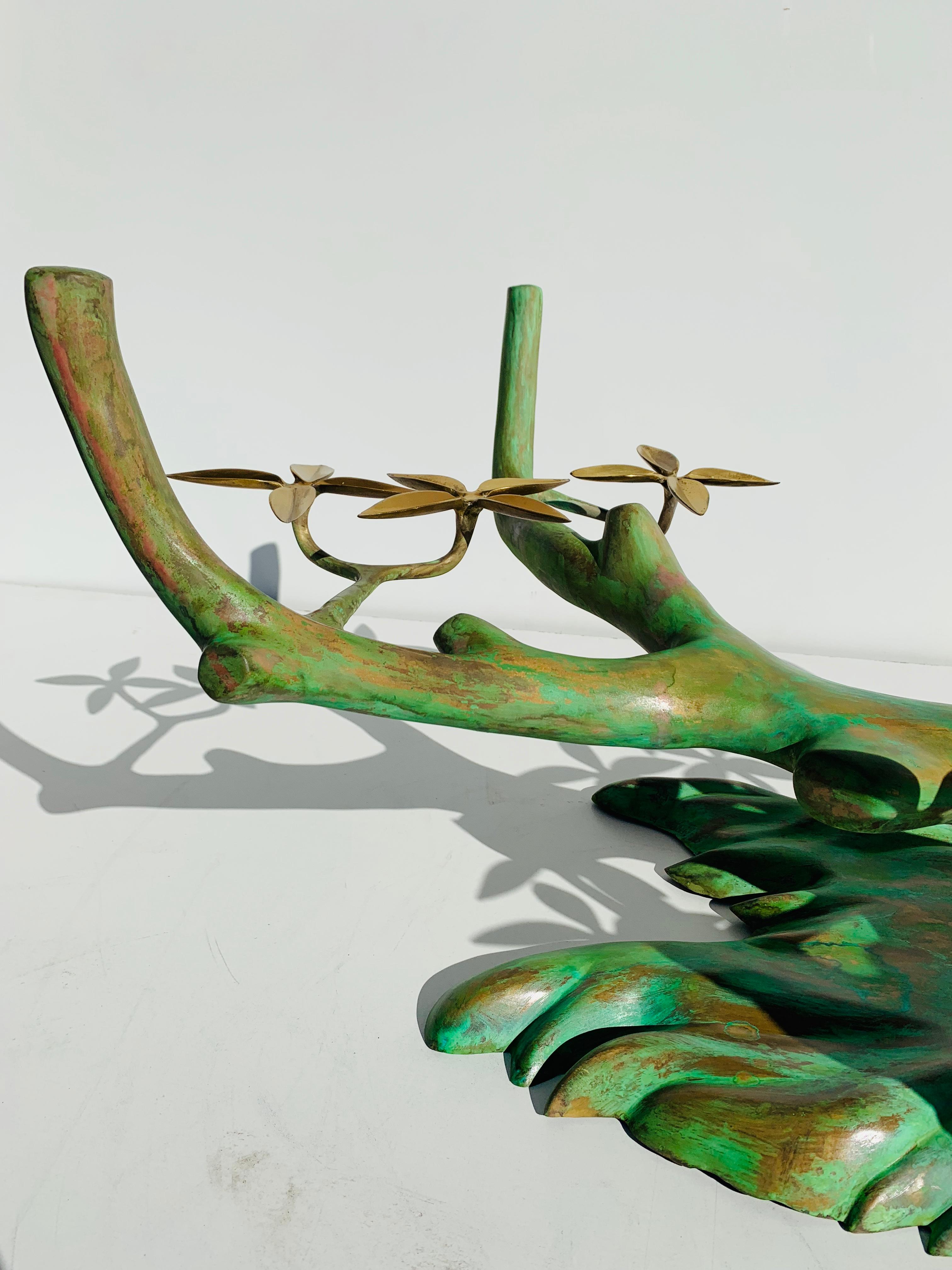 Willy Daro Brass Bonsai Tree Coffee Table 5