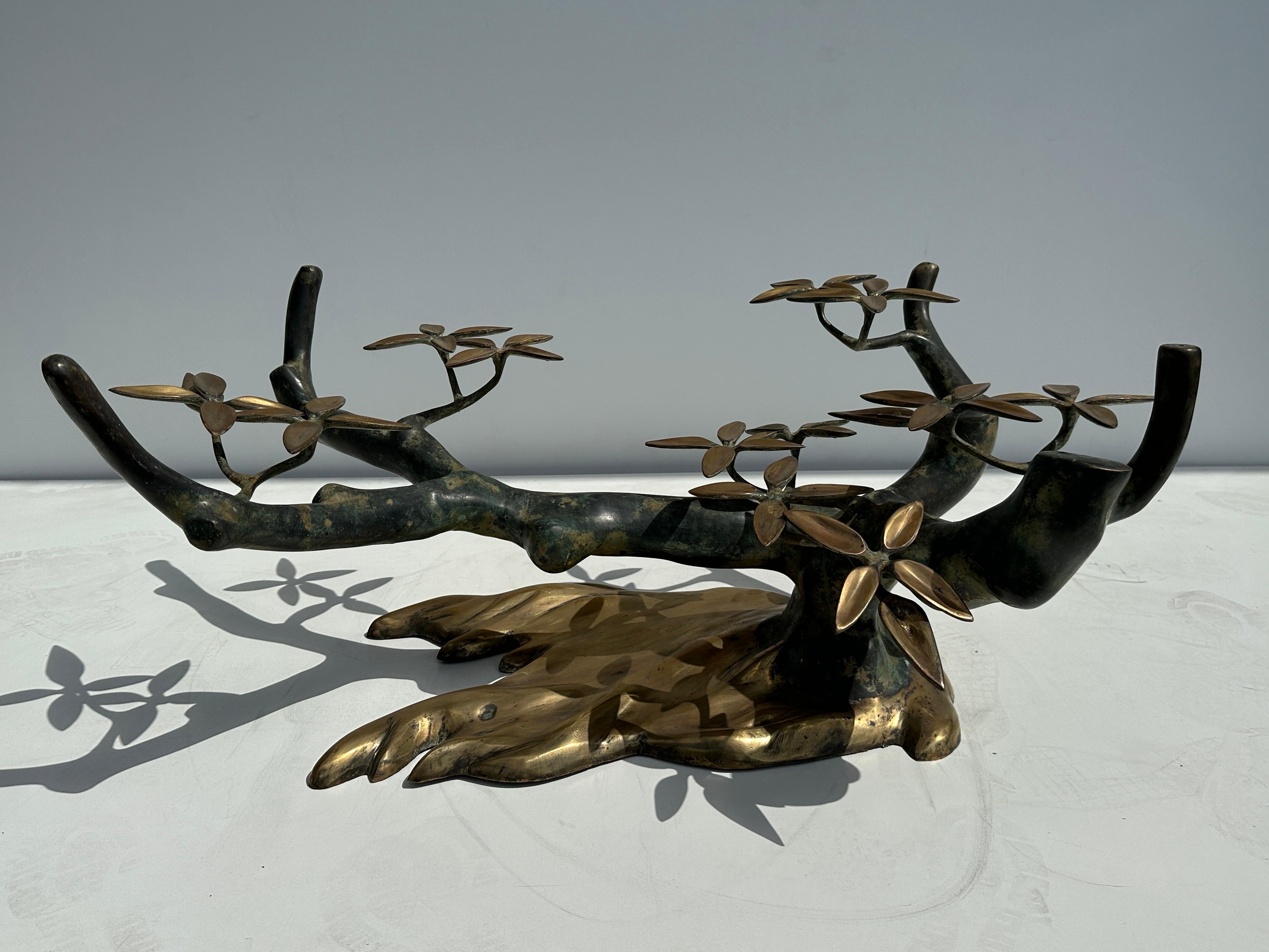 Willy Daro Brass Bonsai Tree Coffee Table 1