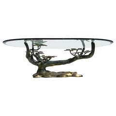 Willy Daro Brass Bonsai Tree Coffee Table