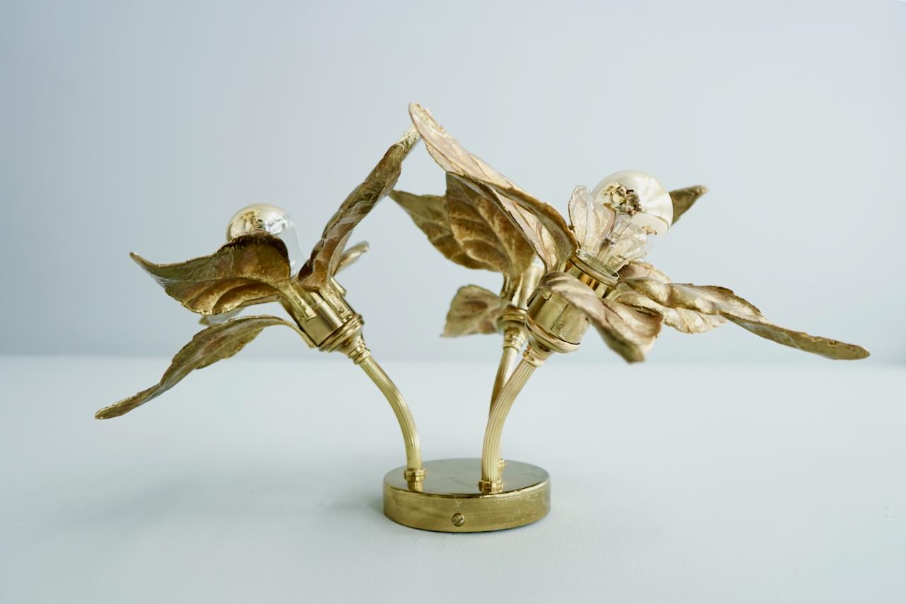 Willy Daro Brass Ceiling Or Wall Light 1970s For Sale 3