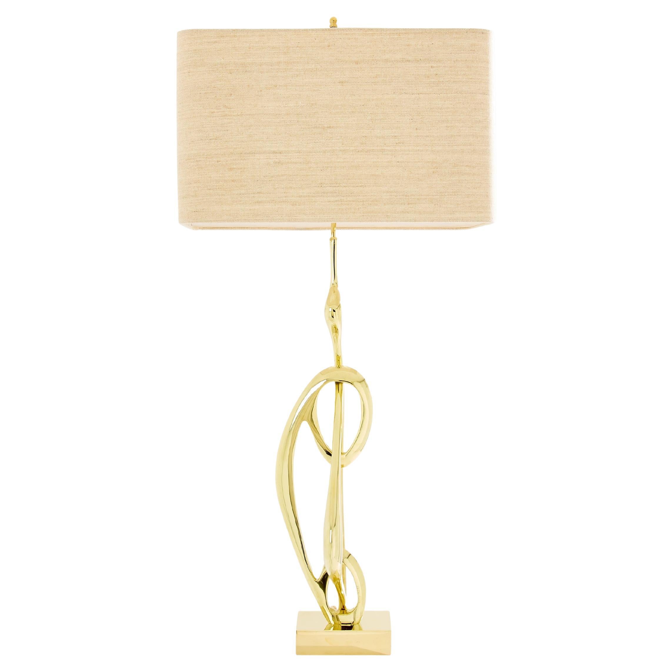 Lampada da tavolo con scultura in bronzo di Willy Daro 1970