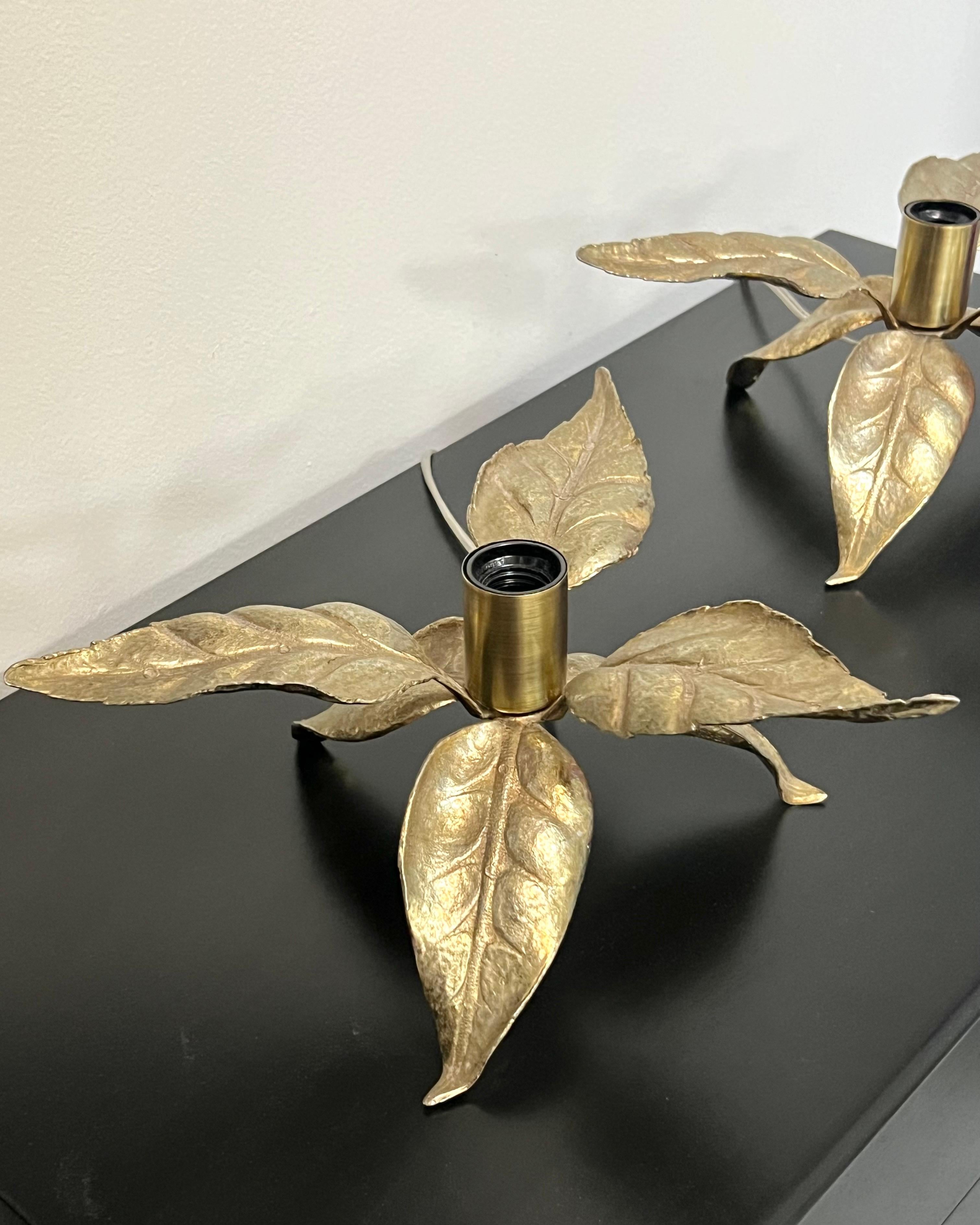 Bronze Willy Daro for Massive Pair of Table Lamps For Sale