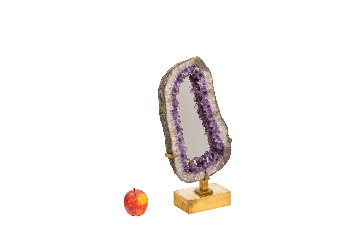 Willy Daro, Mirror Amethyst, 1970s For Sale 7