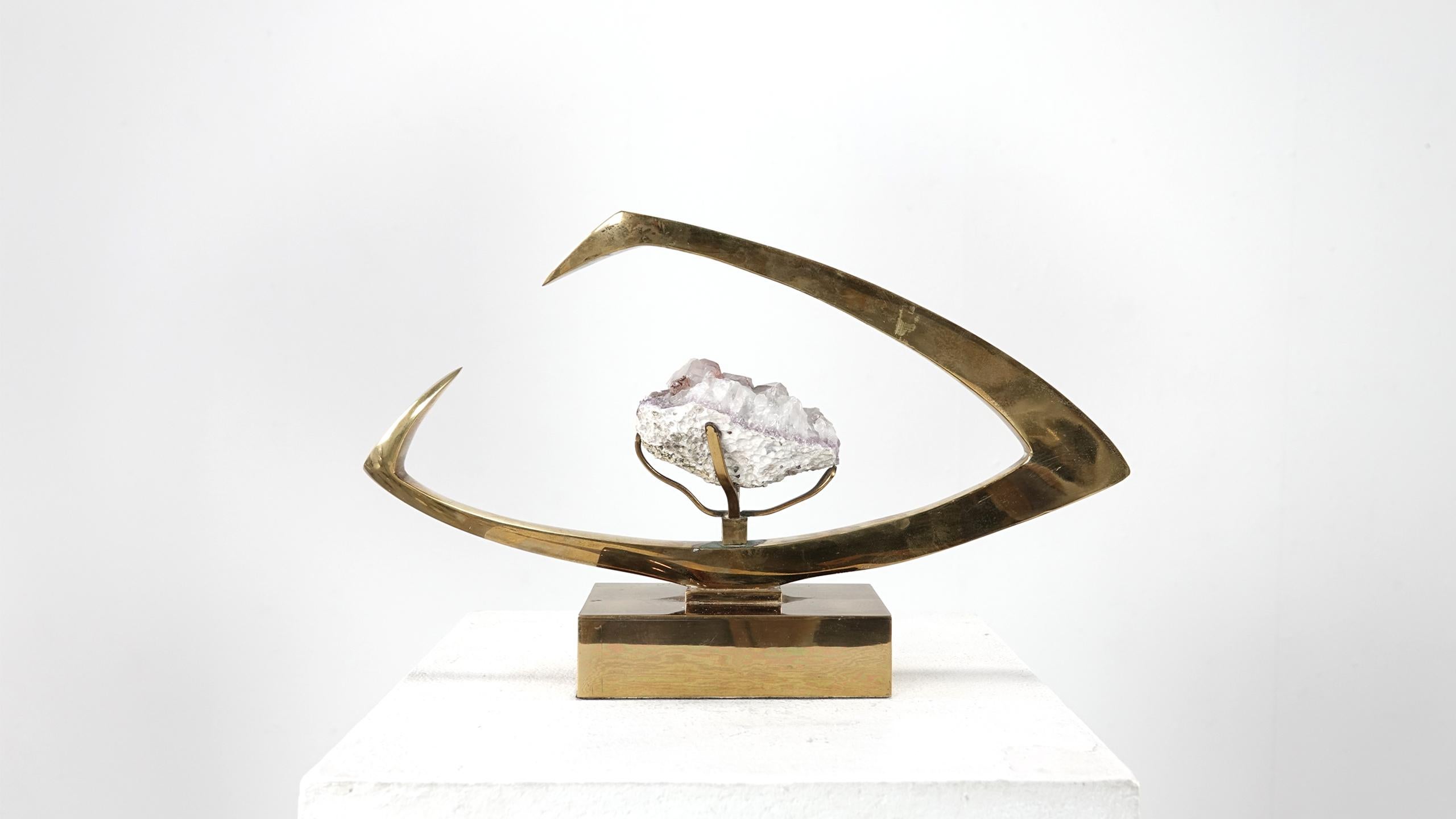 Willy Daro Signed Brass Sculpture 9