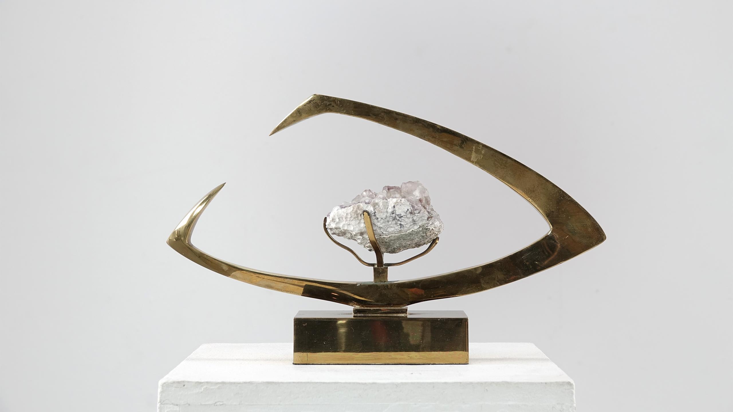 Willy Daro Signed Brass Sculpture 3