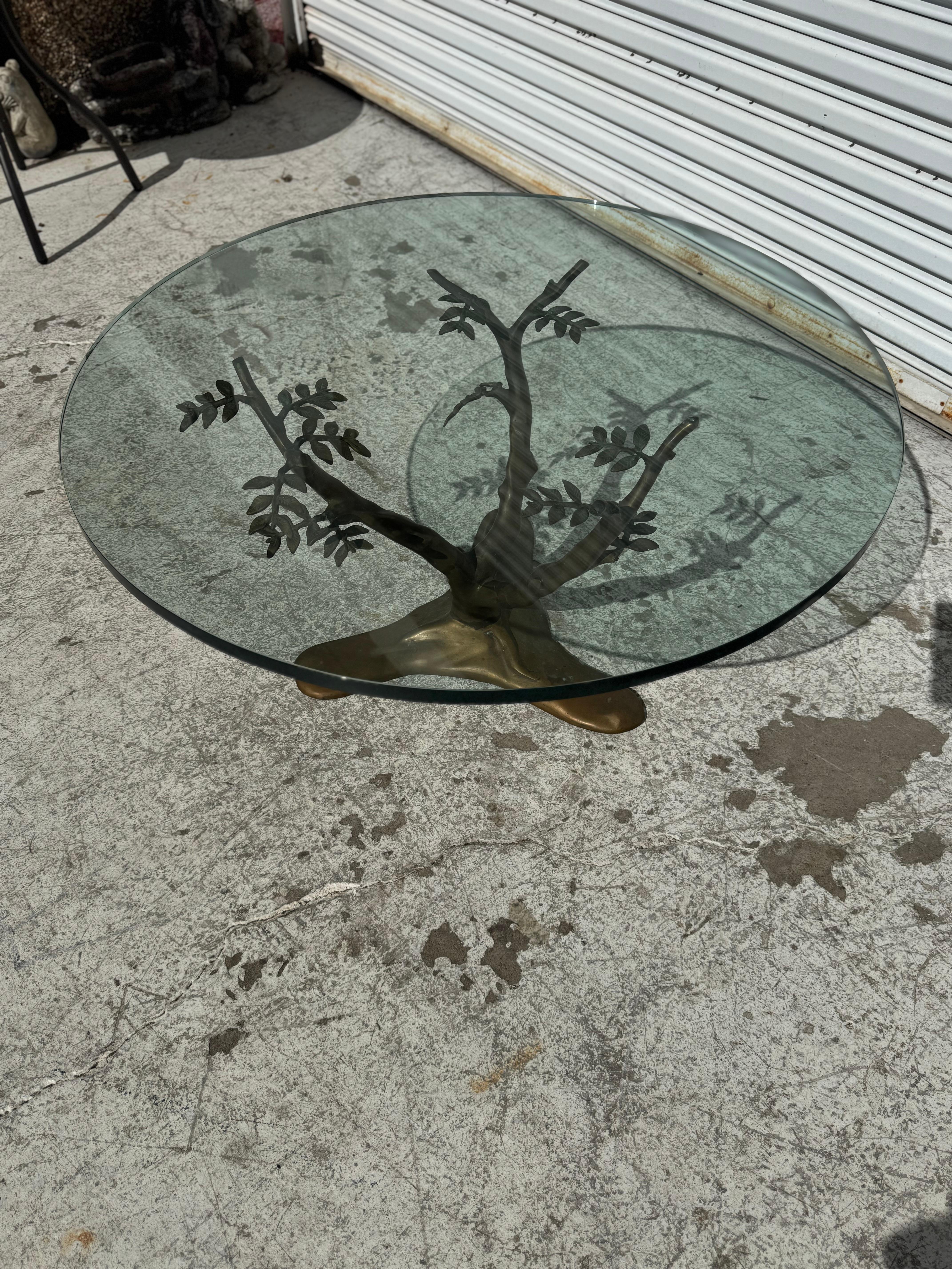 American Willy Daro Tree Branches Brass Coffee Table