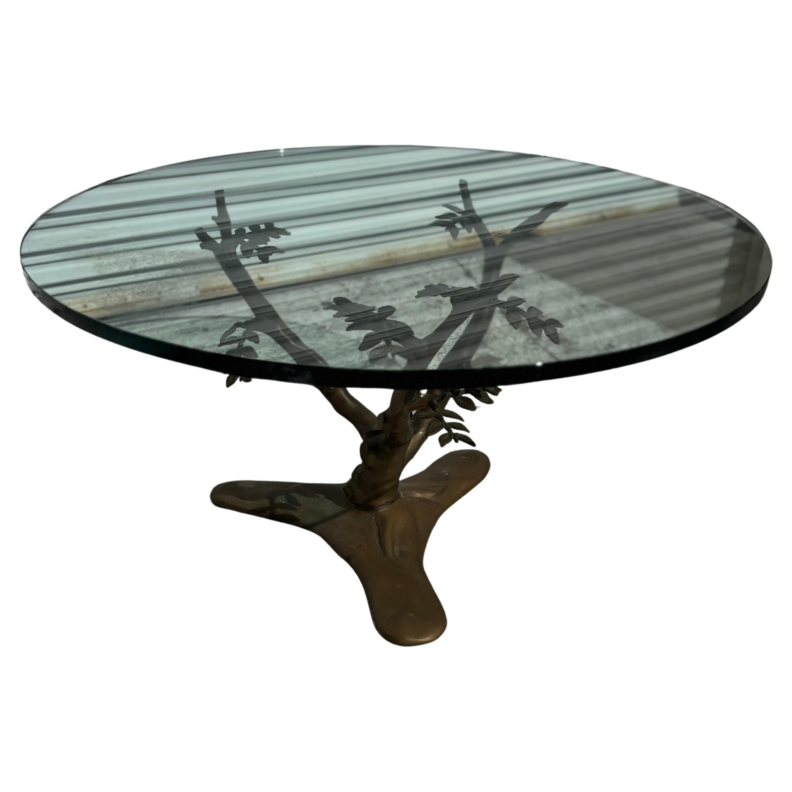 Willy Daro Tree Branches Brass Coffee Table