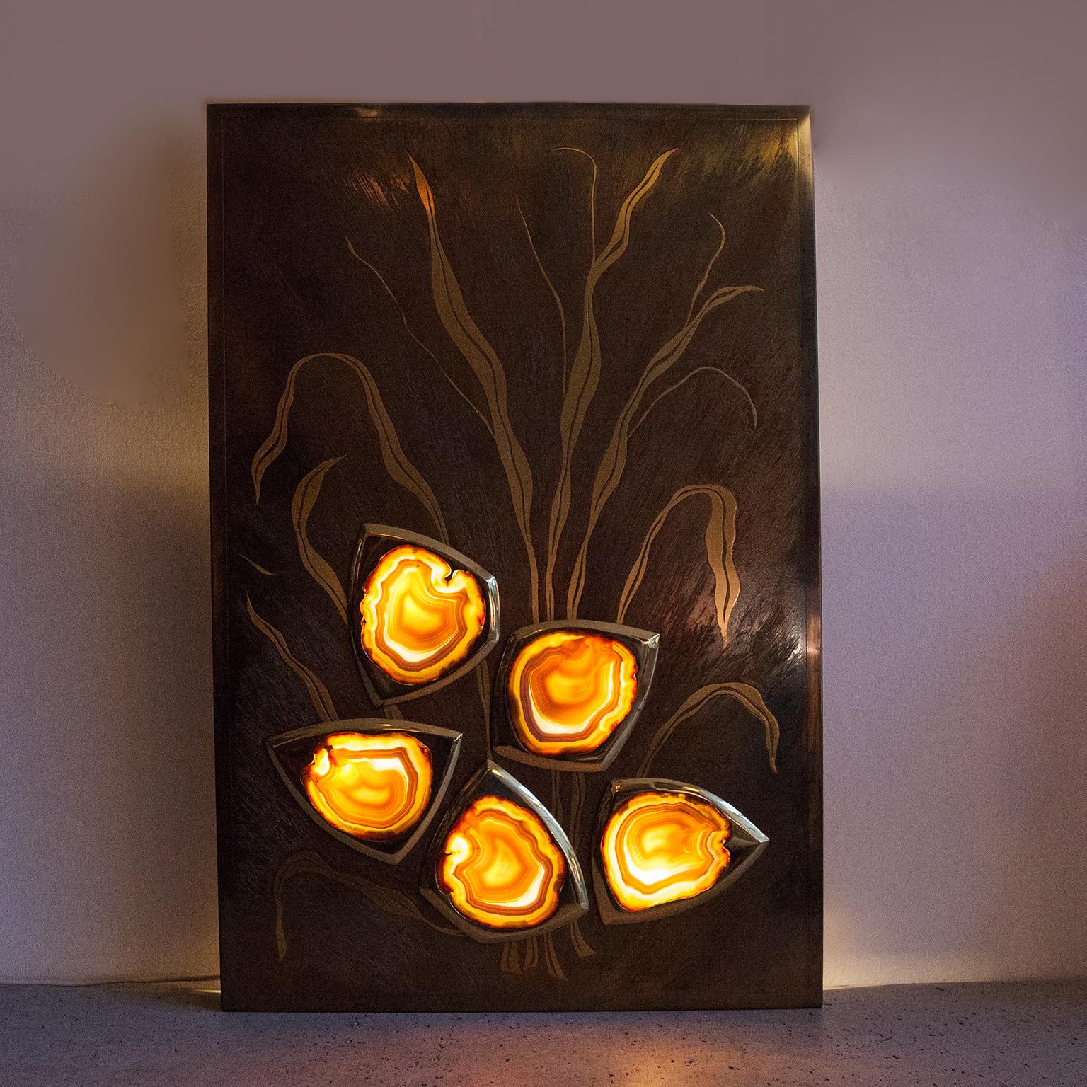 Realizzato con acquaforte Lampada da parete Willy Daro Objects for Objects 1970 in vendita