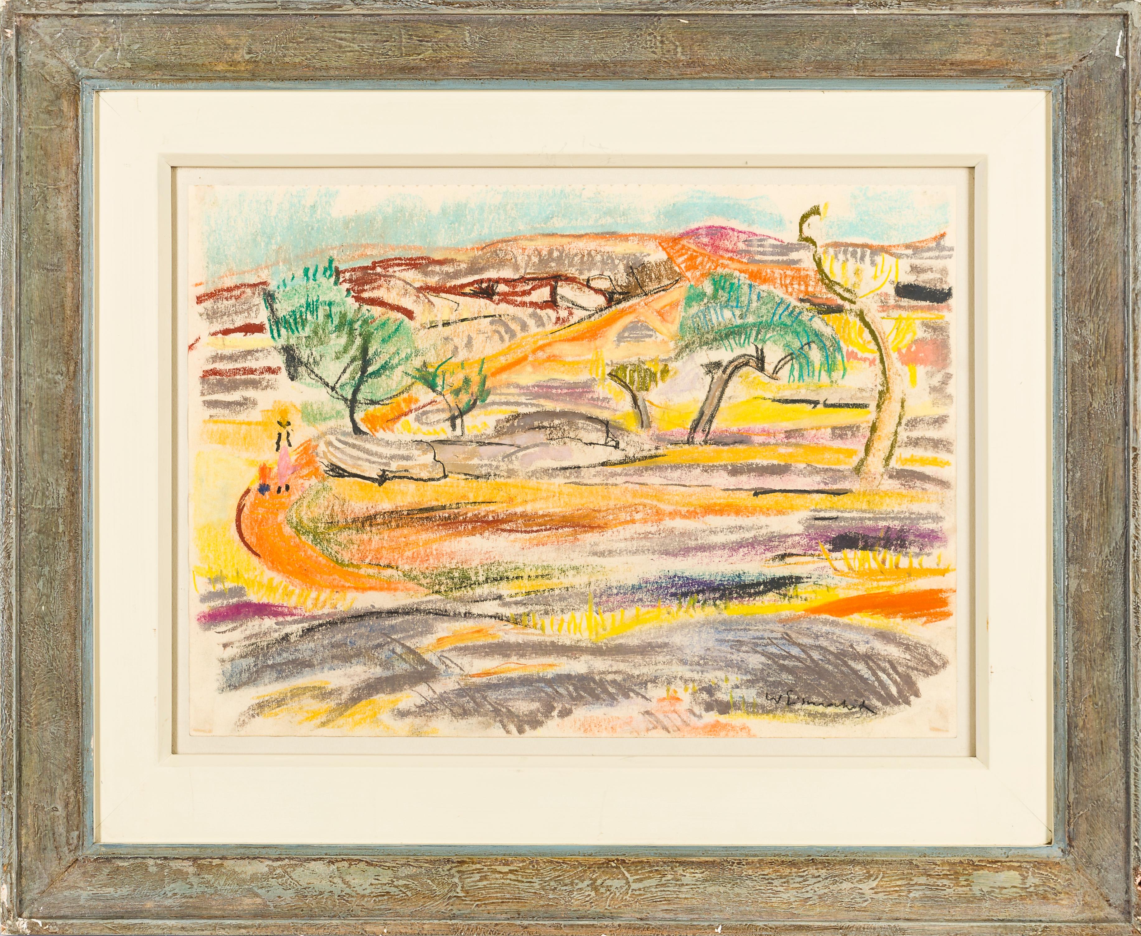 Weite Landschaft - Painting by Willy Eisenschitz