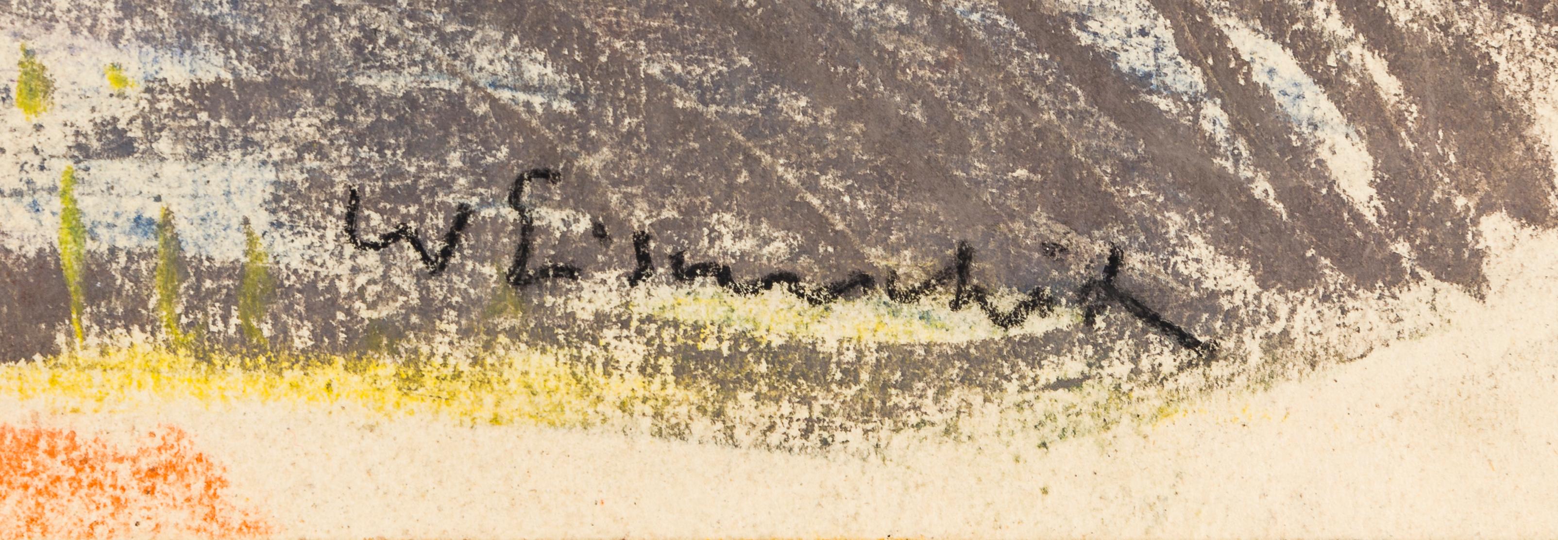 Weite Landschaft - Expressionist Painting by Willy Eisenschitz