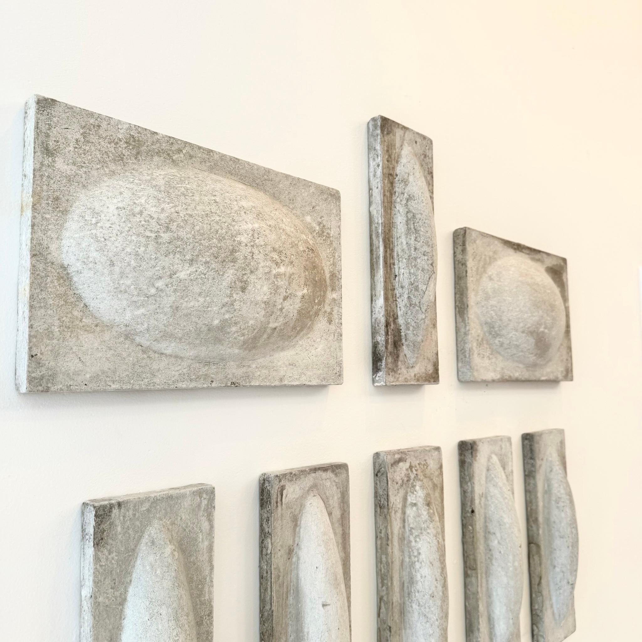 Willy Guhl 12-Piece Fiber Cement Relief Wall Sculpture, 1960s Switzerland For Sale 6