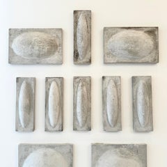 Willy Guhl 12-Piece Fiber Cement Relief Wall Sculpture, 1960s Switzerland