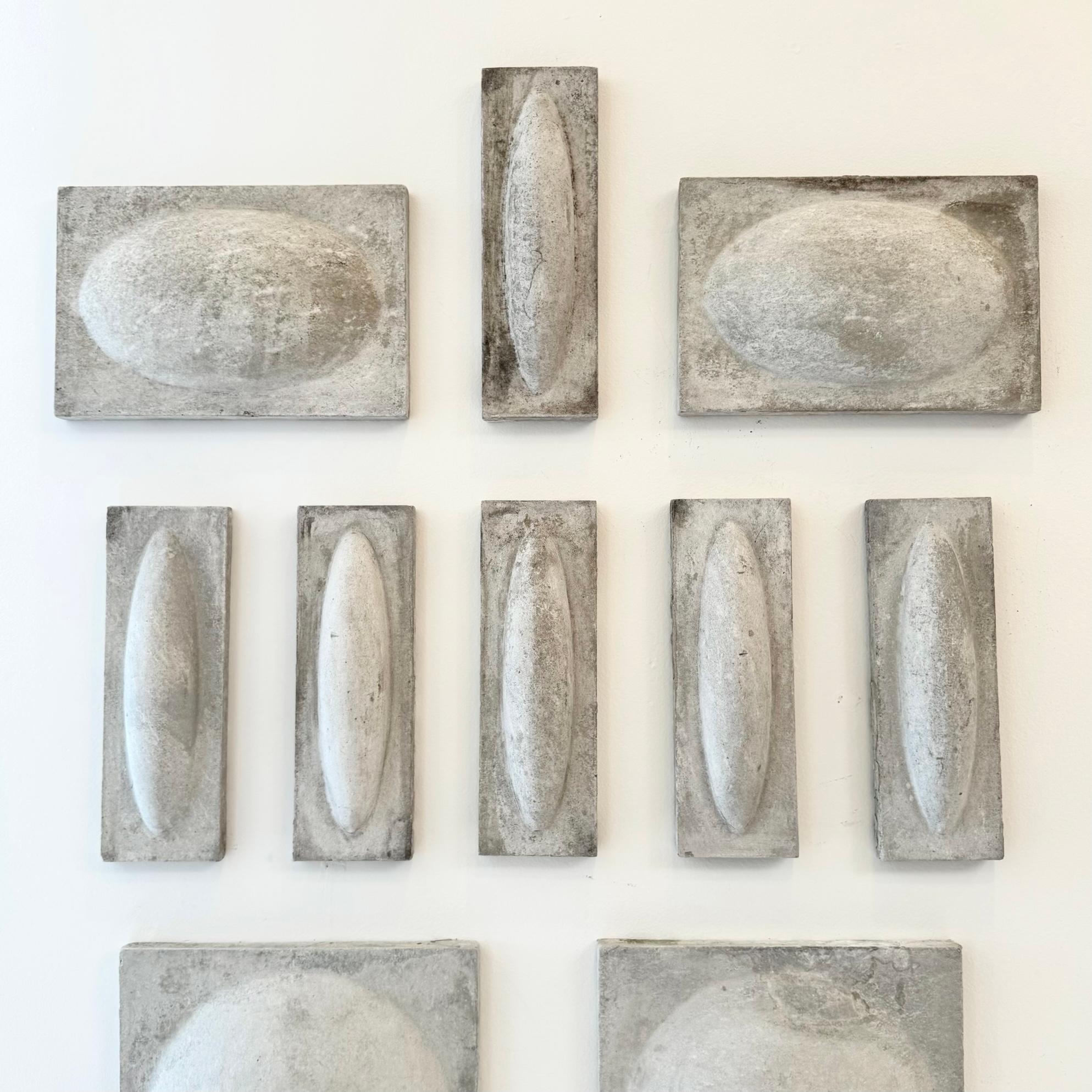 Willy Guhl 12-Piece Fiber Cement Relief Wall Sculpture, 1960s Switzerland For Sale 1