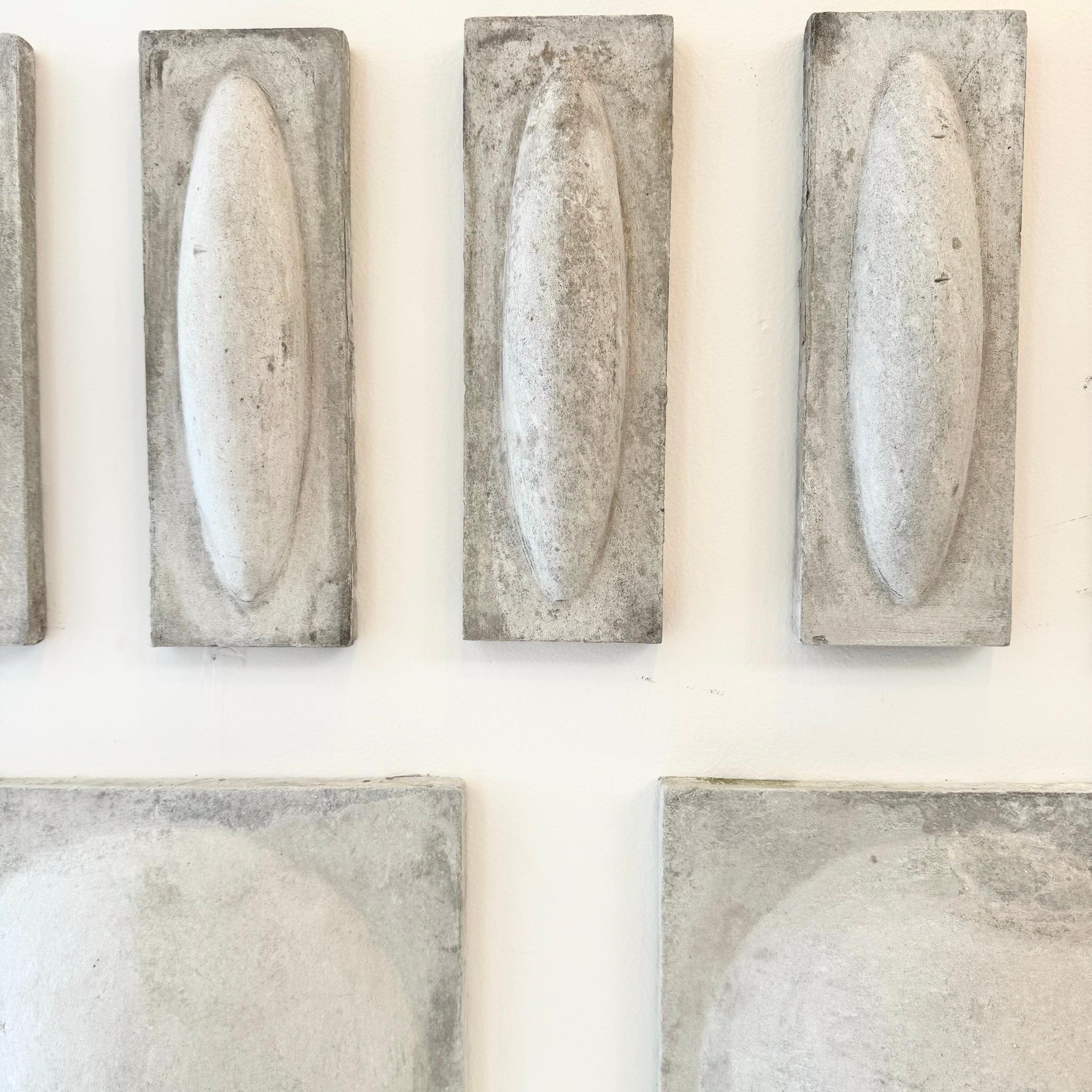 Willy Guhl 12-Piece Fiber Cement Relief Wall Sculpture, 1960s Switzerland For Sale 2