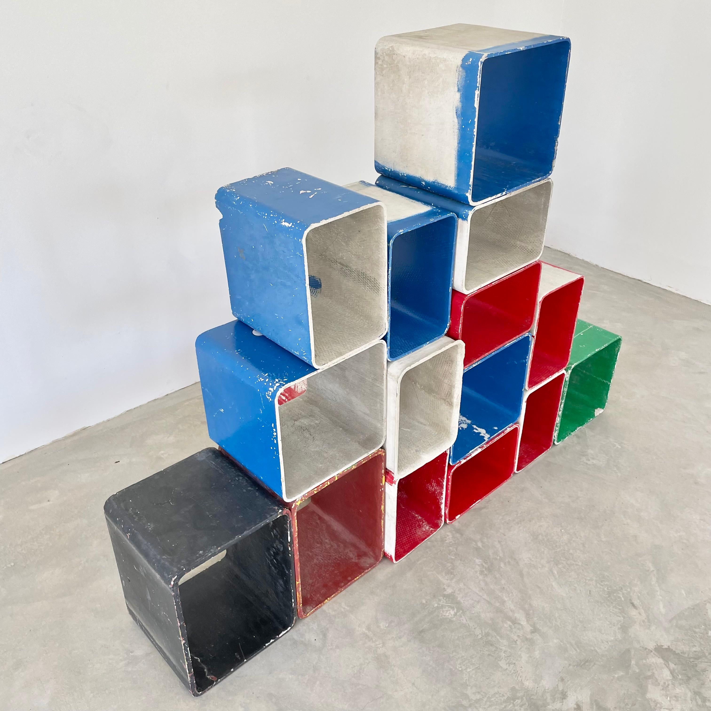 Willy Guhl 15 Piece Modular Concrete Bookcase 14