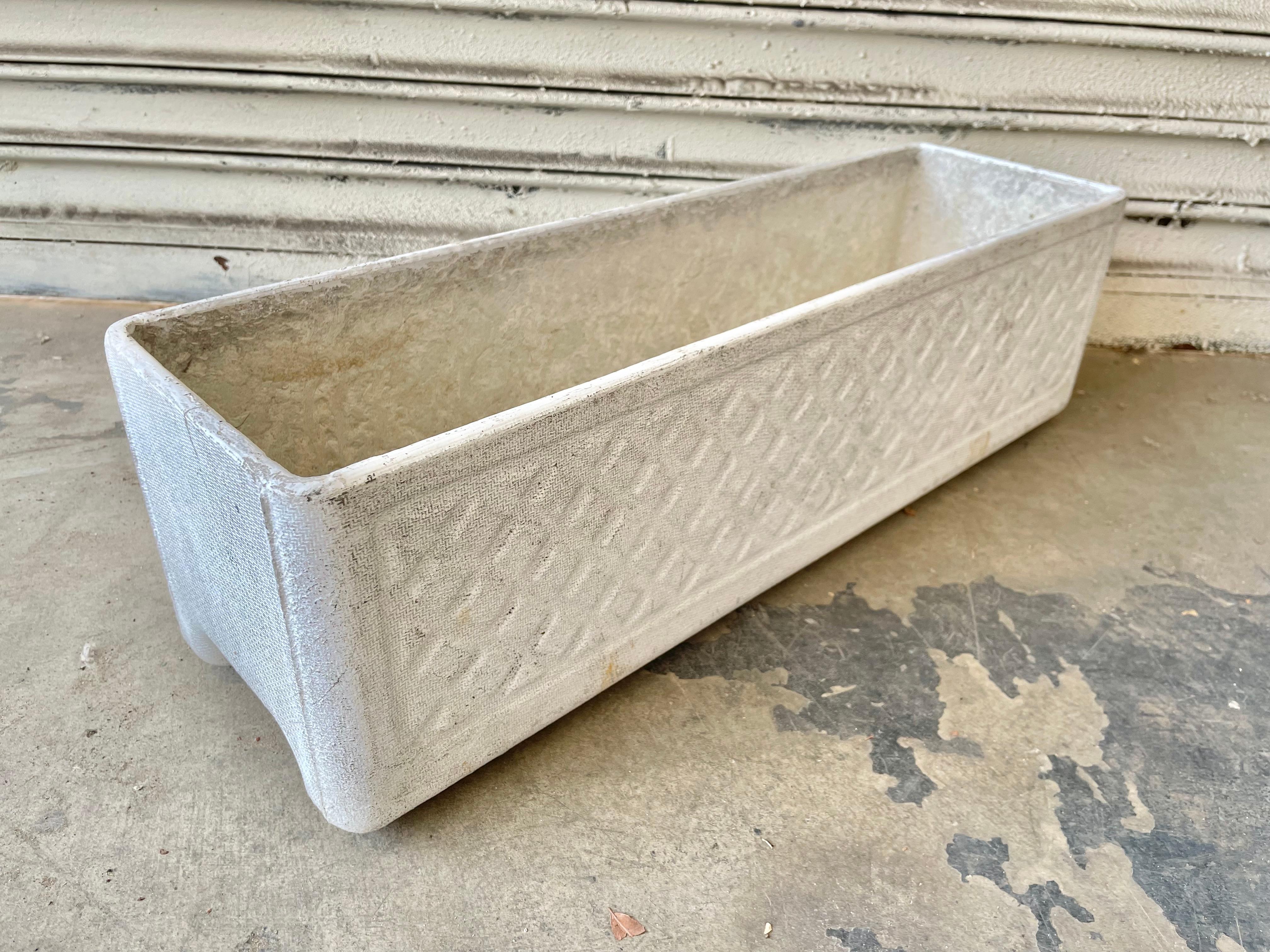 Concrete trough planters by Swiss architect Willy Guhl. Just under 24