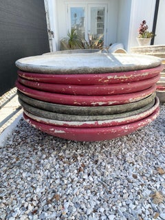 Willy Guhl 47" Concrete Bowl Planters